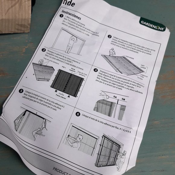 Screen Door Garage One Car RV Large Magnetic Fabric Mesh Doorway Cover 8x9 ft - Picture 10 of 11